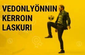 Vedonlyönnin kerroinlaskuri .